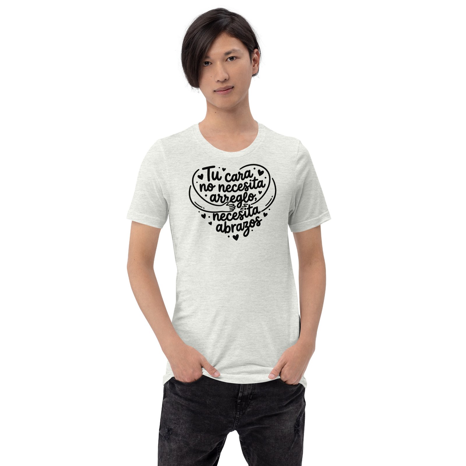 Camiseta de manga corta unisex Tu Cara. Colores Claros - Imagen 4