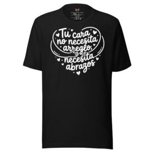 Camiseta de manga corta unisex Tu Cara. Colores Oscuros