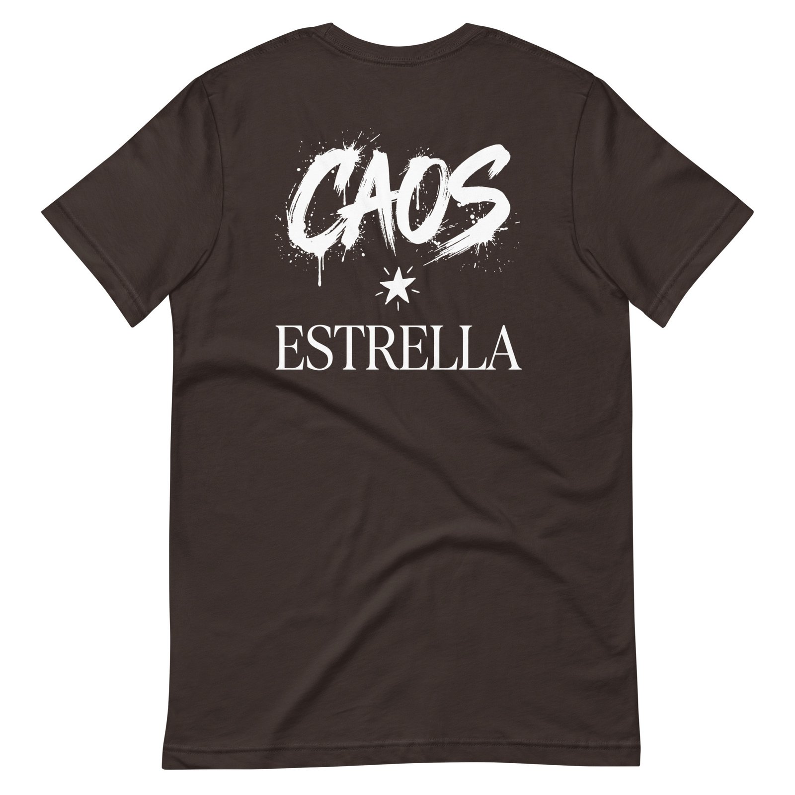 Camiseta de manga corta unisex Caos-Estrella. Colores Oscuros - Imagen 12
