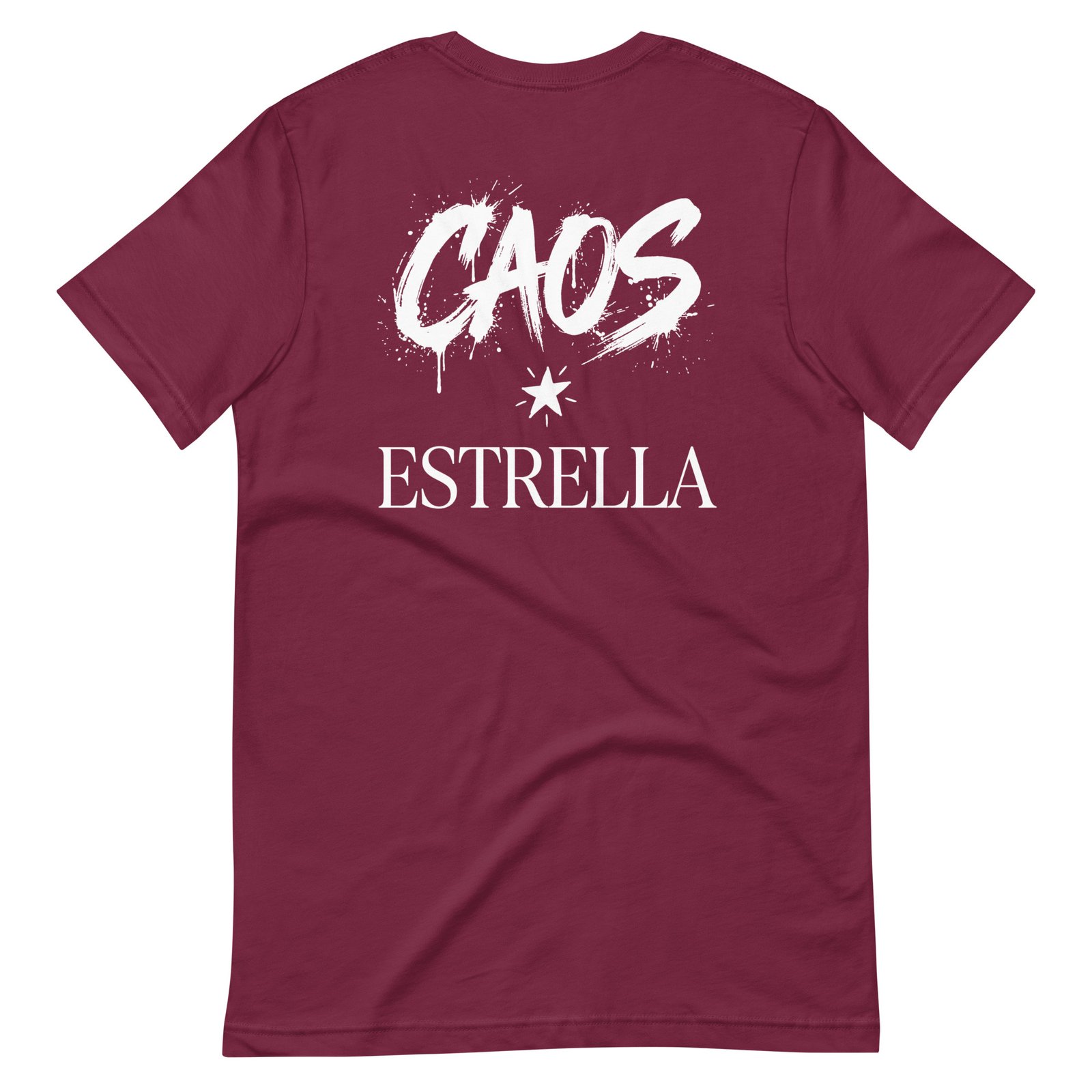 Camiseta de manga corta unisex Caos-Estrella. Colores Oscuros - Imagen 14