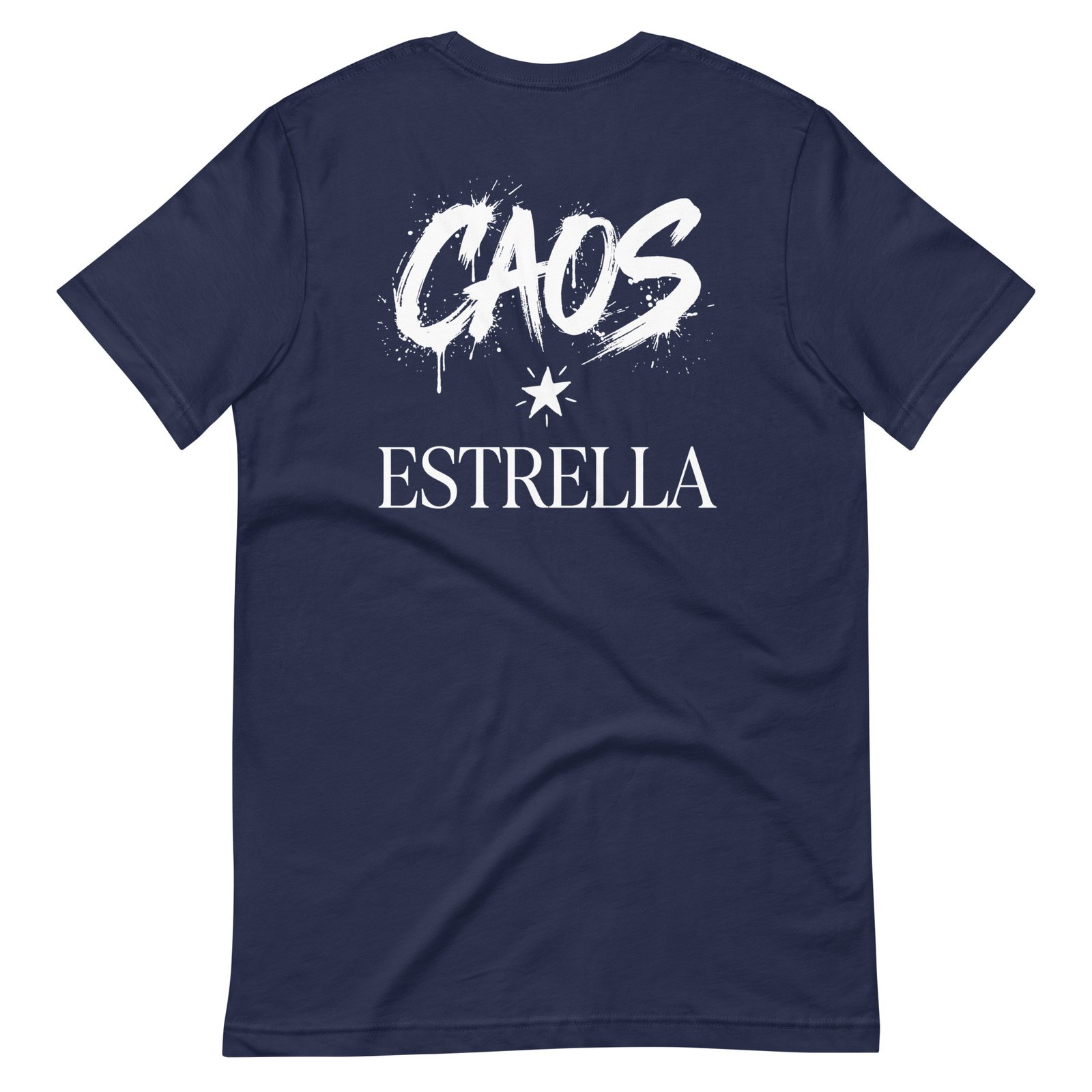 Camiseta de manga corta unisex Caos-Estrella. Colores Oscuros - Imagen 8