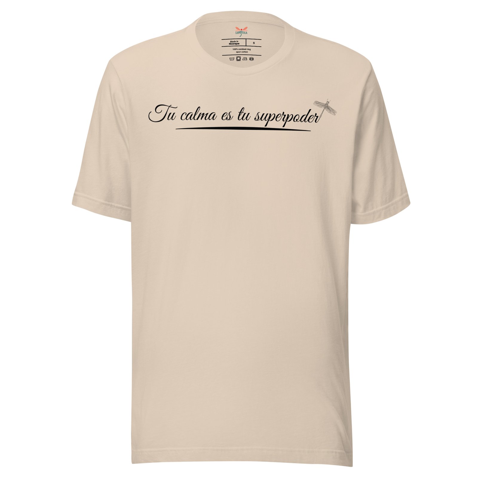 Camiseta Calma= Superpoder - Claros