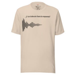 Camiseta de manga corta unisex Silencio. Colores Claros
