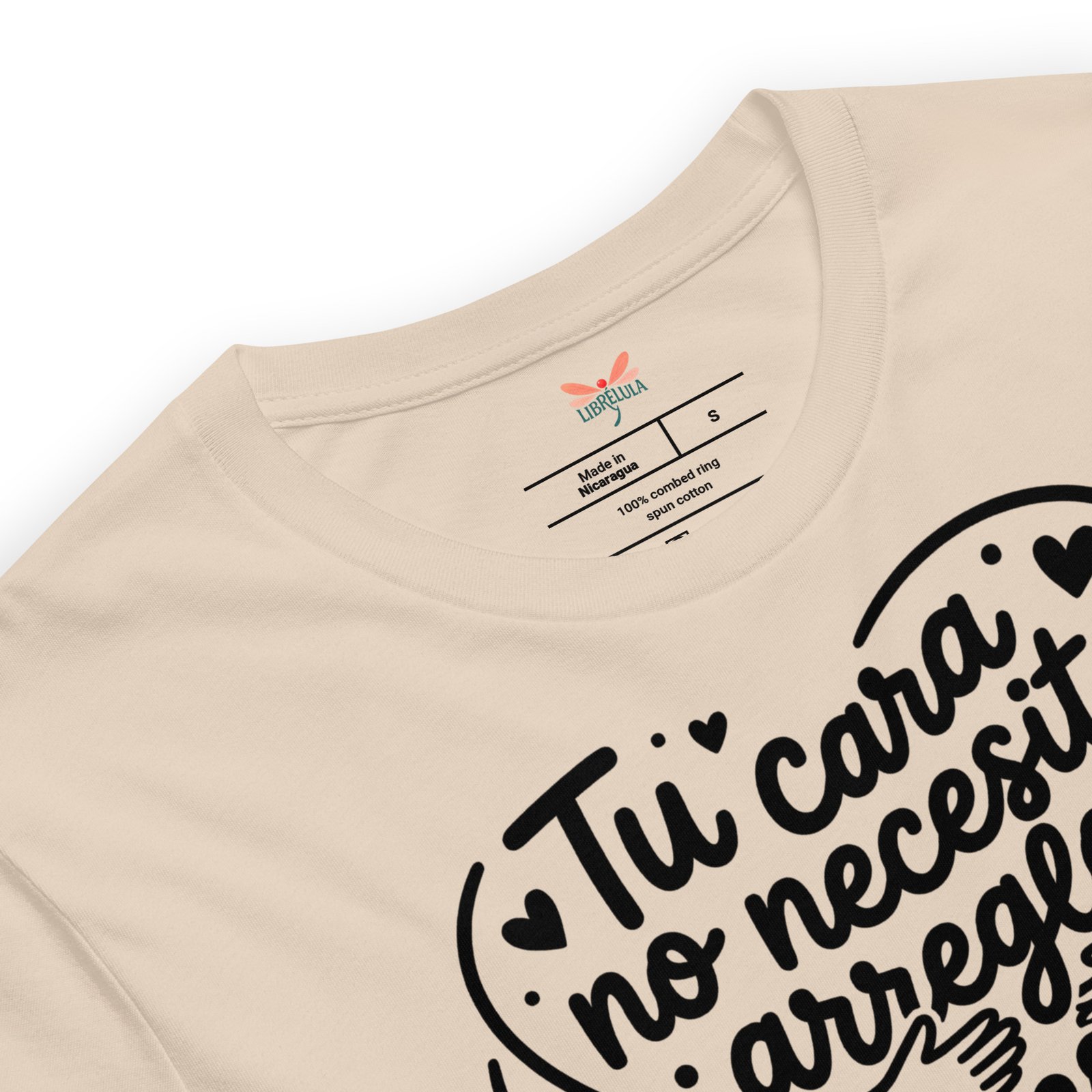 Camiseta de manga corta unisex Tu Cara. Colores Claros - Imagen 2